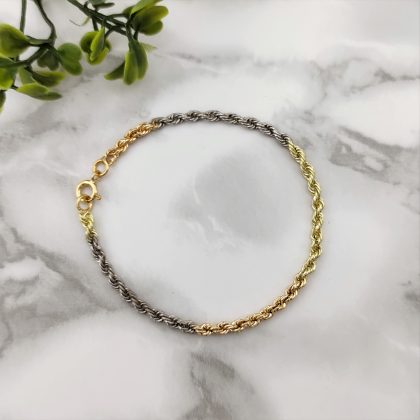 PULSERA ORO COMBINADO