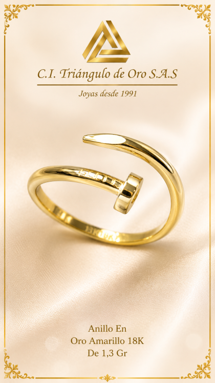 Anillo En Oro Amarillo 18K
