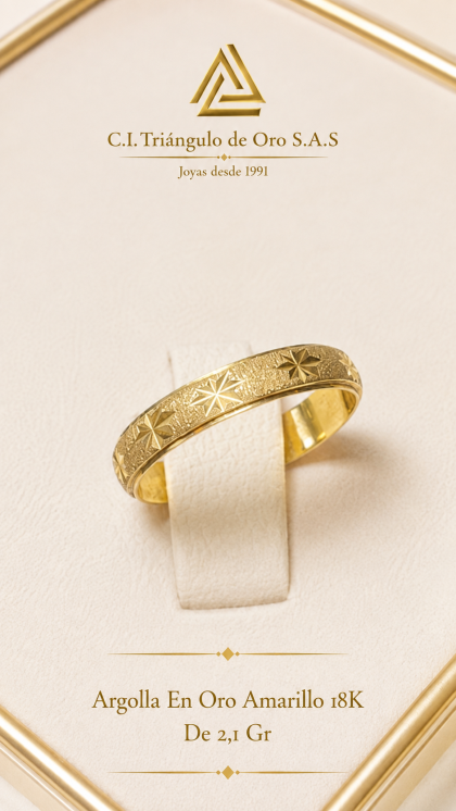 Argolla En Oro Amarillo 18K