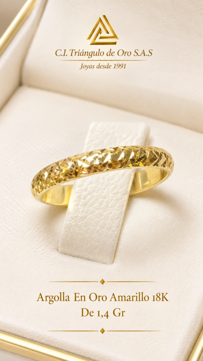 Argolla En Oro Amarillo 18K