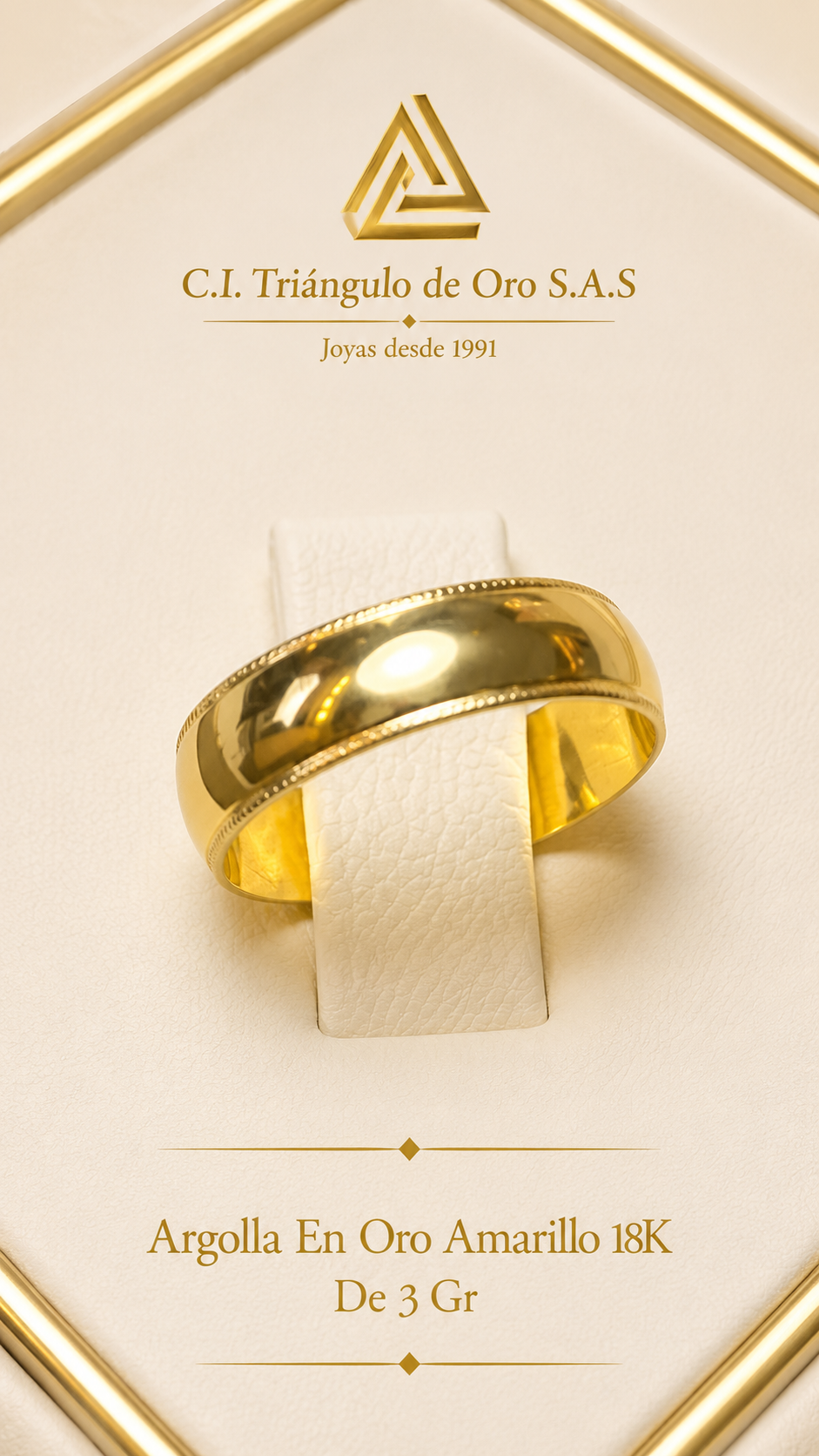 Argolla En Oro Amarillo 18K