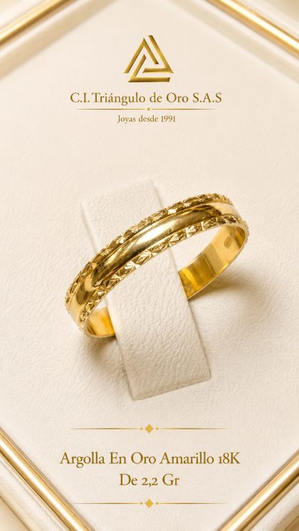 Argolla En Oro Amarillo 18K