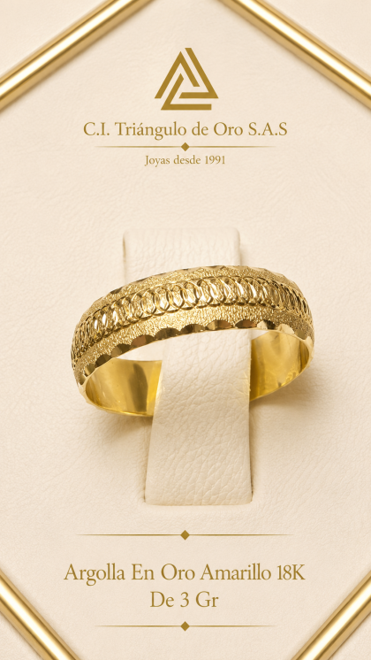 Argolla En Oro Amarillo 18K