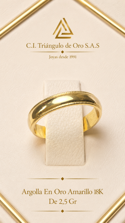 Argolla En Oro Amarillo 18K