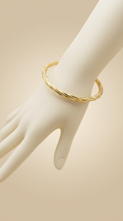 Aro En Oro Amarillo 18K Labrado