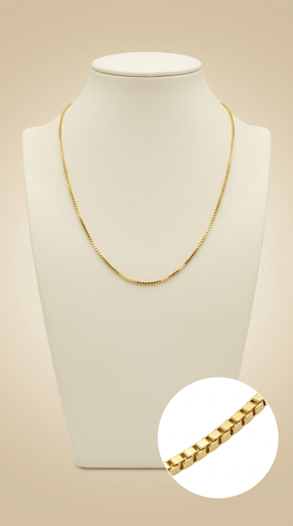 Cadena Veneciana en oro amarillo 18K