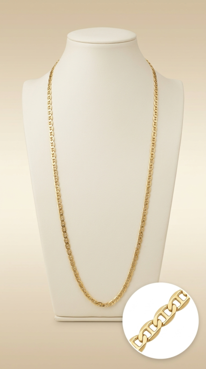 Cadena Ancla en oro amarillo 18K