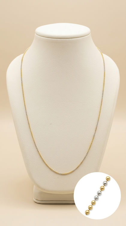 Cadena Militar en oro amarillo 18K