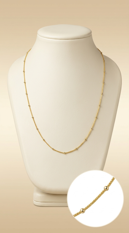 Cadena Veneciana en oro combinado 18K