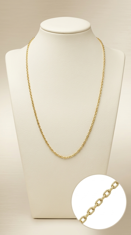 Cadena Bilbaina en oro amarillo 18K