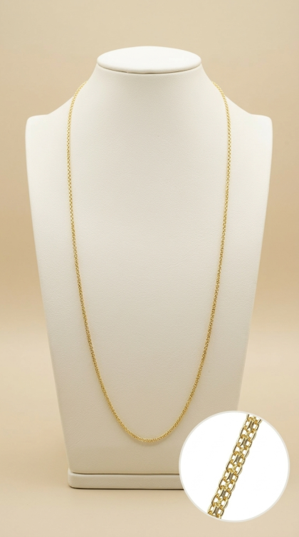 Cadena Bilbaina en oro amarillo 18K