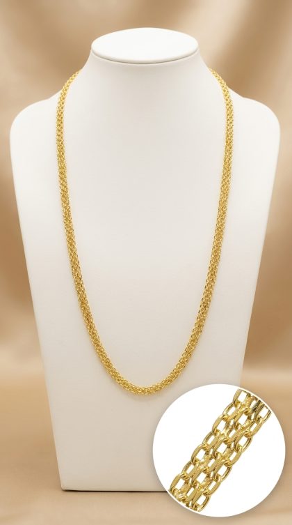 Cadena Bilbaina en oro amarillo 18K