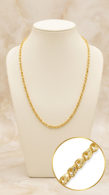 Cadena delicada en oro amarillo 18K