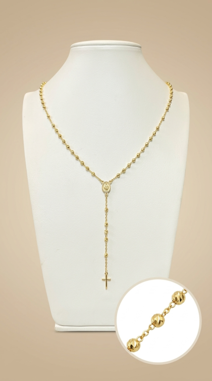 Rosario en oro amarillo 18K