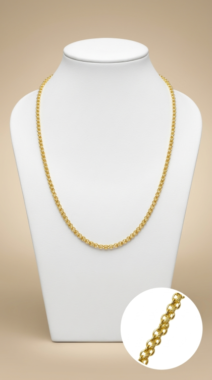 Cadena China en oro amarillo 18K