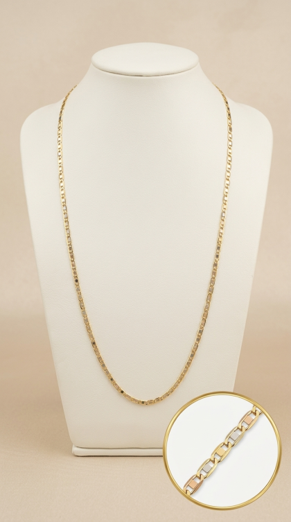 Cadena Valentino en oro amarillo 18K
