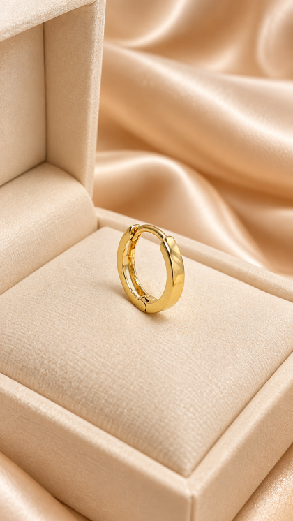 Candonga Individual En Oro Amarillo de 18K