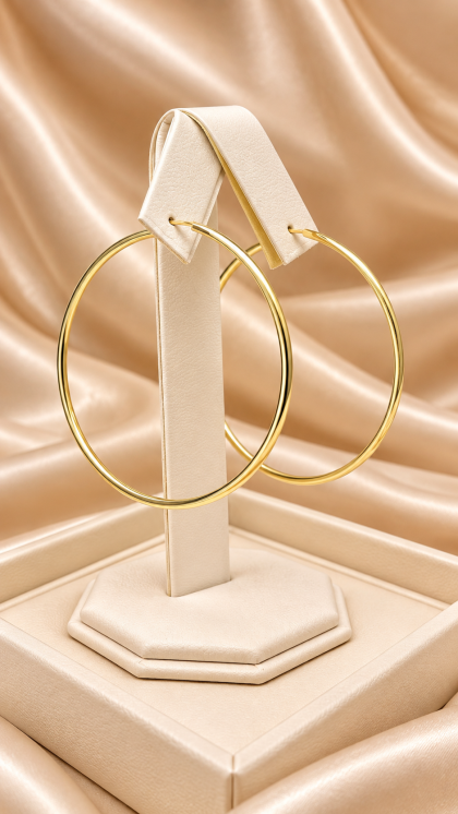 Candongas En Oro Amarillo de 18K