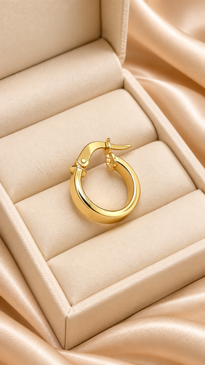 Candonga Individual En Oro Amarillo de 18K