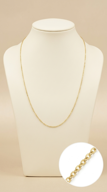 Cadena Espejo en oro amarillo 18K