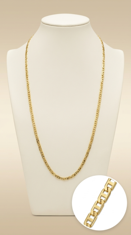 Cadena Ancla en oro amarillo 18K