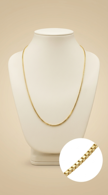 Cadena Veneciana en oro amarillo 18K