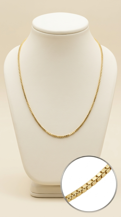 Cadena Veneciana en oro amarillo 18K