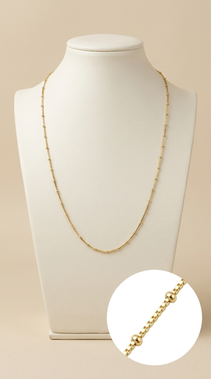 Cadena Veneciana en oro amarillo 18K