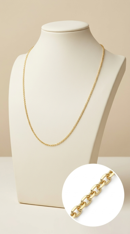 Cadena Tradicional en oro amarillo 18K